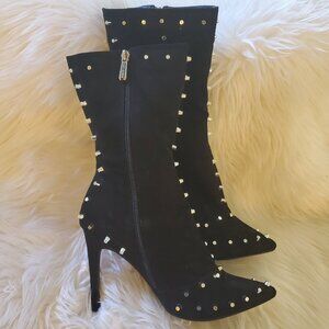 Cape Robbin Black Gigi Studded Vegan Ankle Boots SZ 8.5